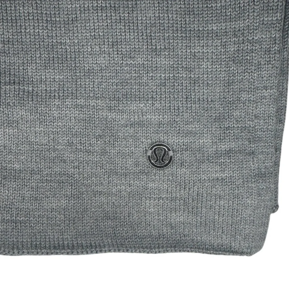 Lululemon Gray Merino Wool Cozy Up Scarf